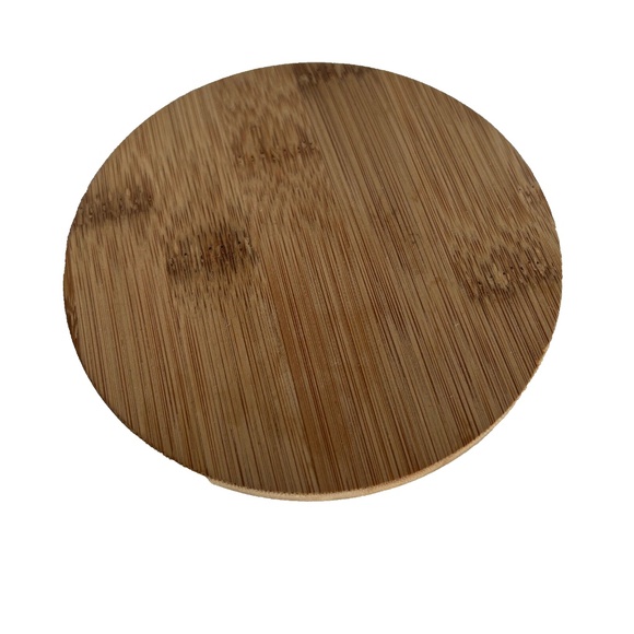 Sheffield Home Tea Canister Pottery Blue Gray Wood Lid 6" Tall Kitchen Storage - Picture 3 of 6